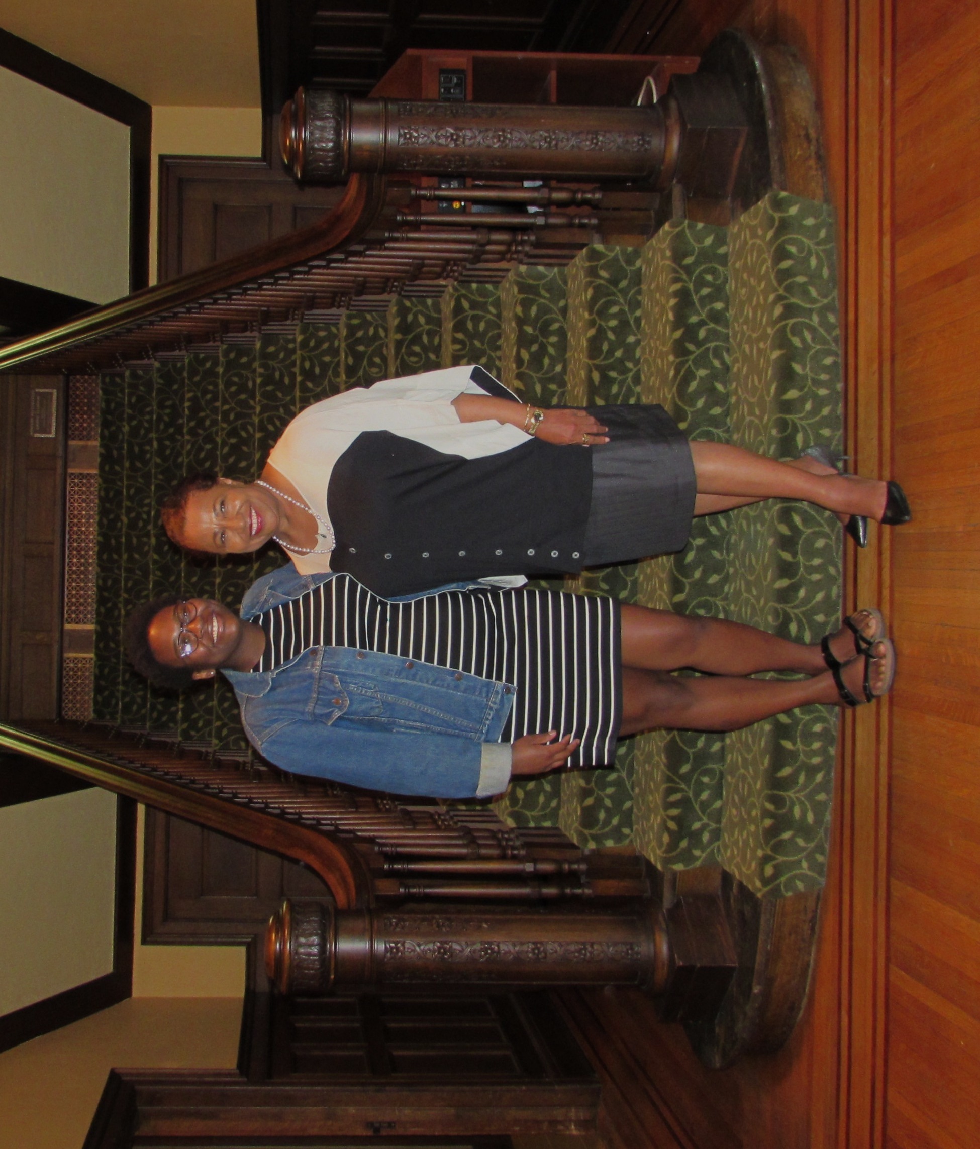 Intern Megan Naylor with Ambassador Carol Moseley Braun